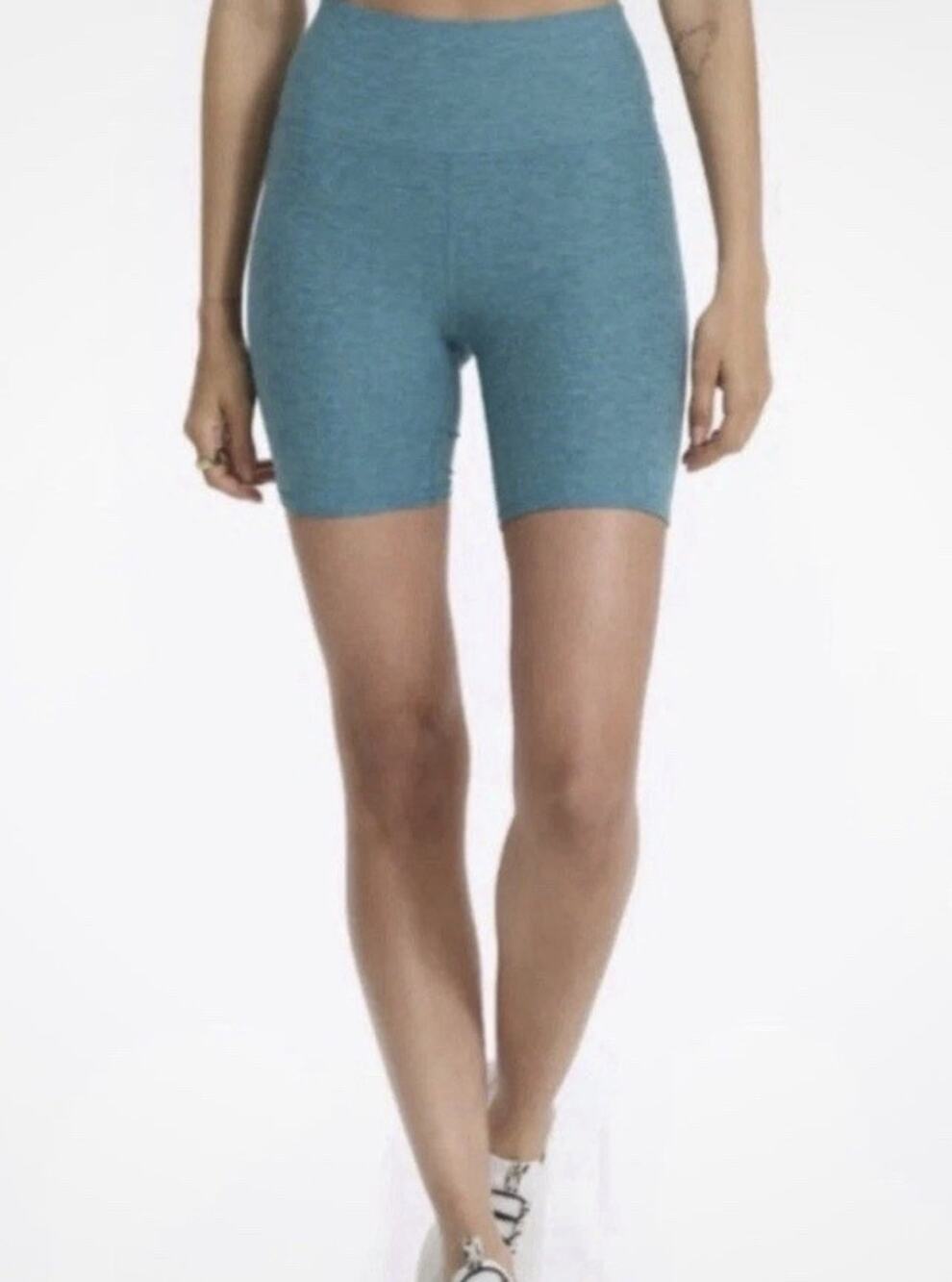Vuori Clean Elevation Shorty Biker Shorts 6” SM Luna Heather Performance VW371